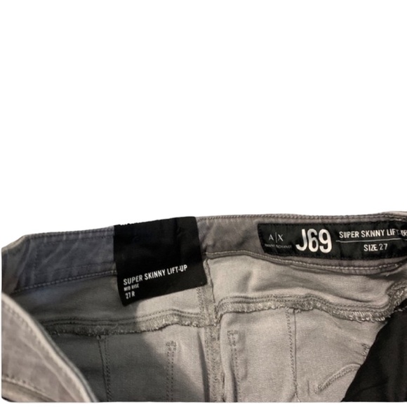 NWT ARMANI EXCHANGE Mid Rise Super Skinny Lift Up Jeans - Size 27 - Picture 5 of 12